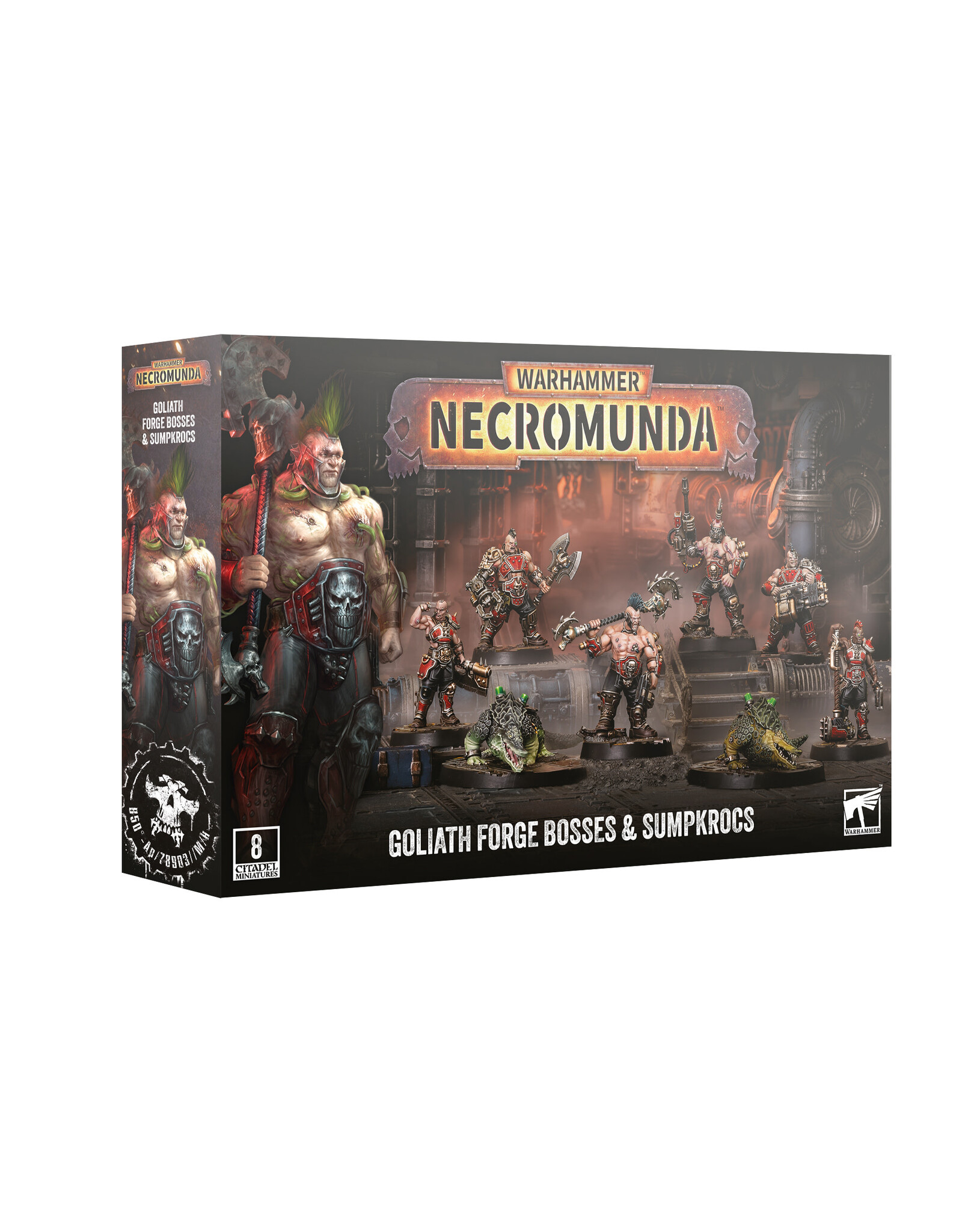 Games Workshop Necromunda Goliath Forge Bosses & Sumpkrocs PRE ORDER ARRIVES 9.19.2026