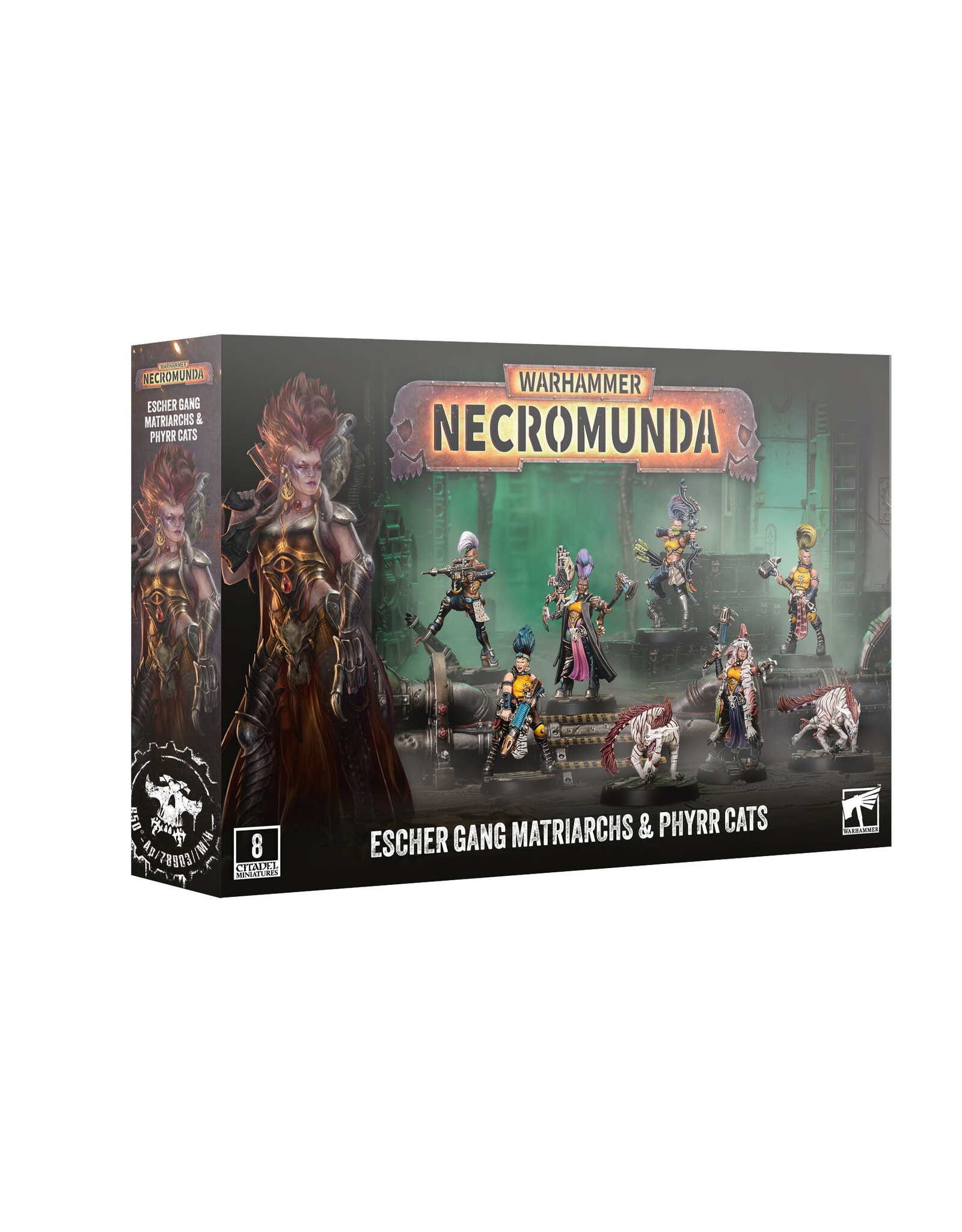 Games Workshop Necromunda Escher Gang Matriarchs & Phyrr Cats PRE ORDER ARRIVES 9.19.2026
