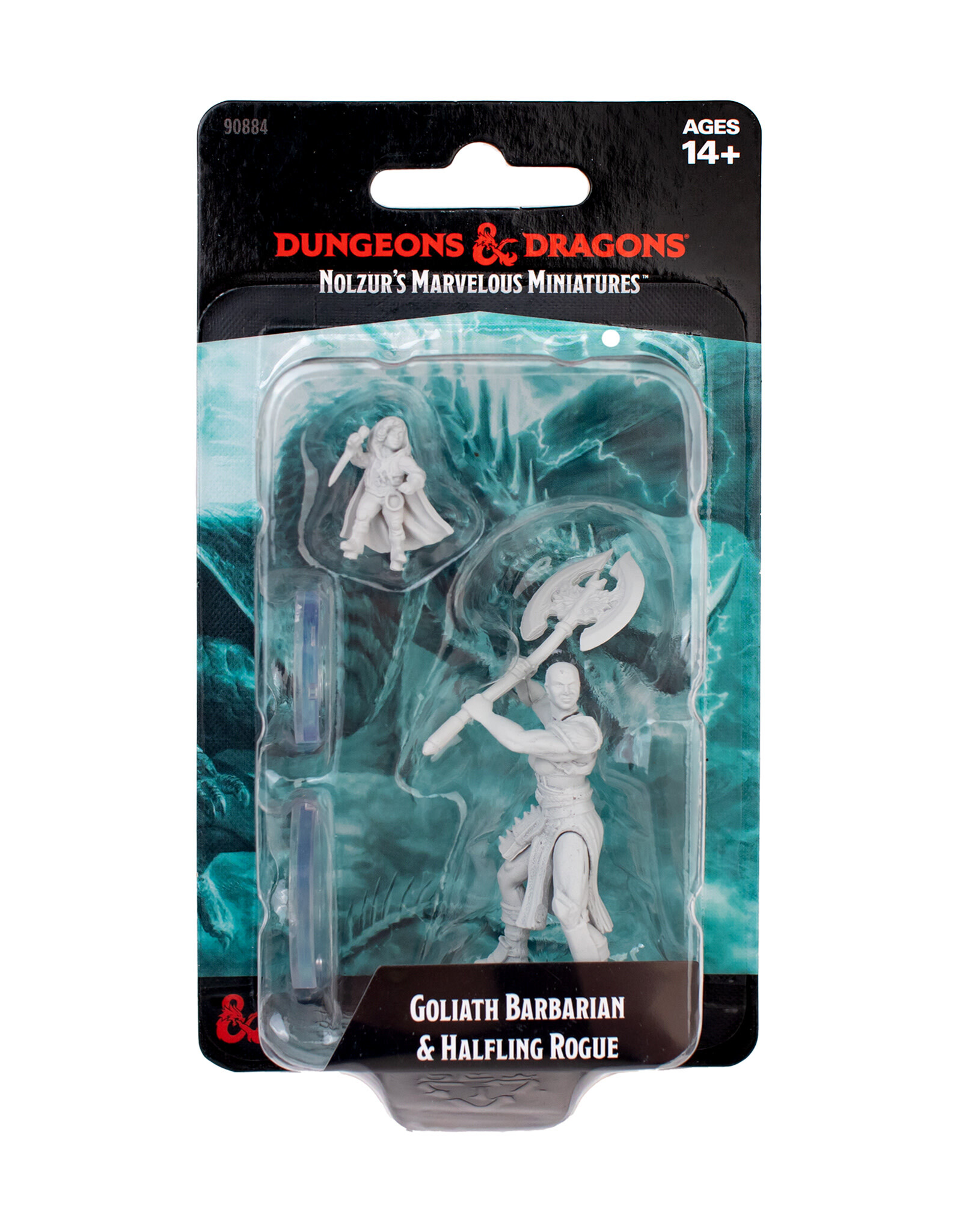 WIZKIDS D&D Nolzur's Marvelous Miniatures Goliath Barbarian & Halfling Rogue