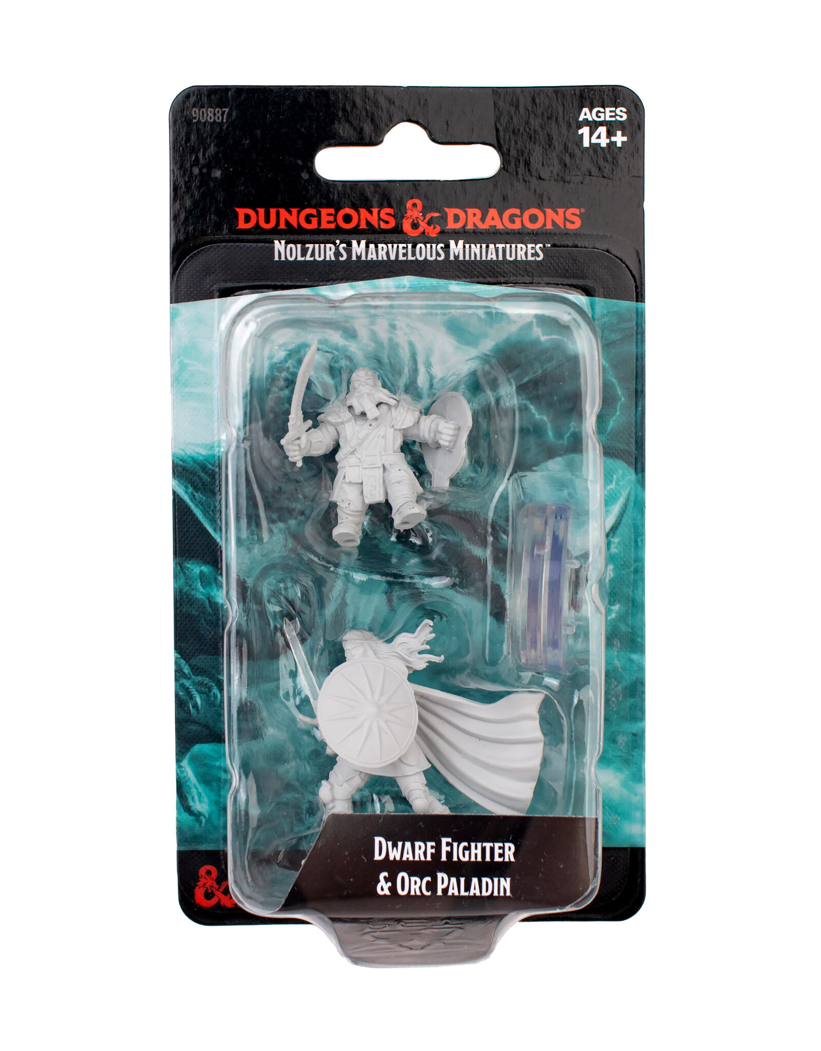 WIZKIDS D&D Nolzur's Marvelous Miniatures Dwarf Fighter & Orc Paladin