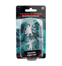 WIZKIDS D&D Nolzur's Marvelous Miniatures Tiefling Bard & Dwarf Cleric