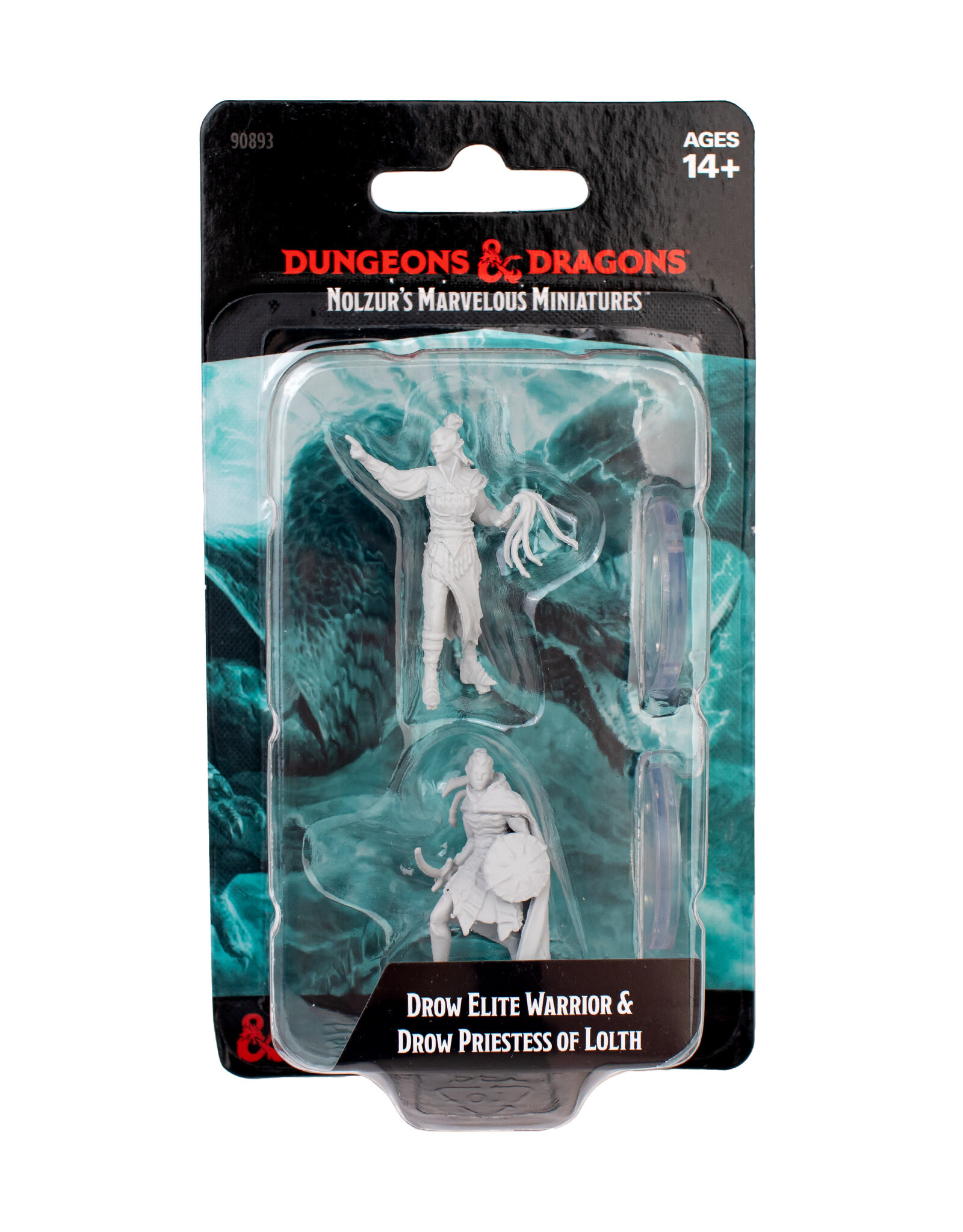 WIZKIDS D&D Nolzur's Marvelous Miniatures Drow Elite Warrior & Drow Priestess Of Lolth