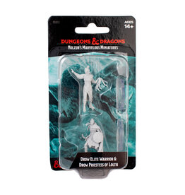 WIZKIDS D&D Nolzur's Marvelous Miniatures Drow Elite Warrior & Drow Priestess Of Lolth
