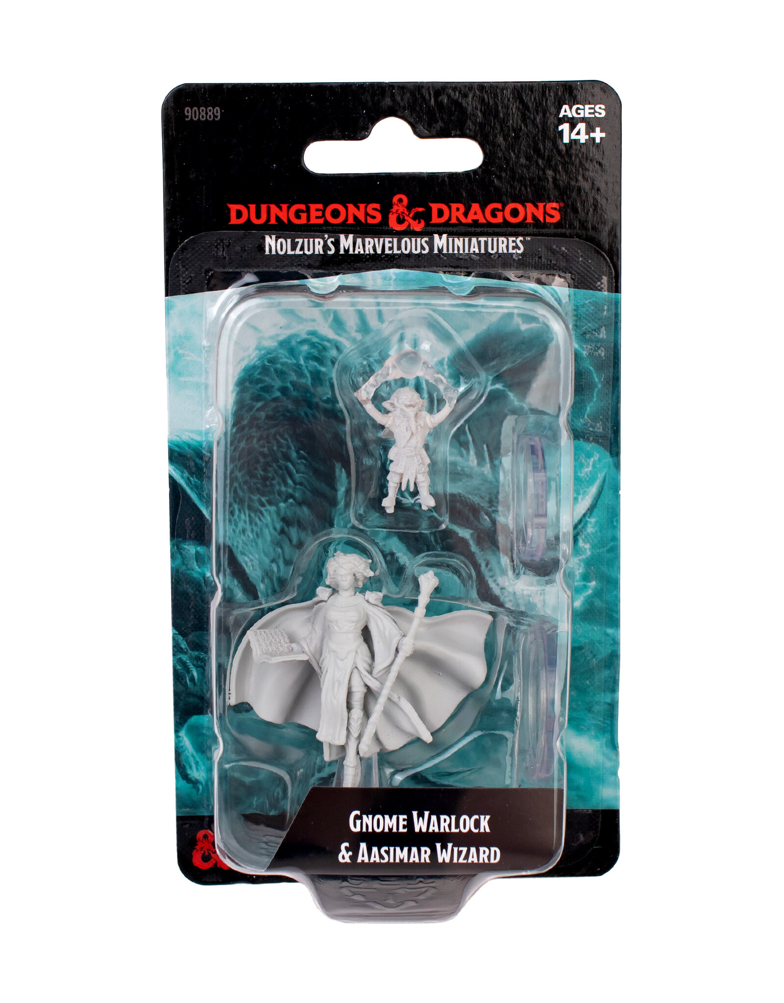 WIZKIDS D&D: Nolzur's Marvelous Miniatures: Gnome Warlock & Aasimar Wizard