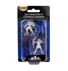 WIZKIDS Pathfinder Battles Deep Cuts Elf Hunter & Catfolk Bandit