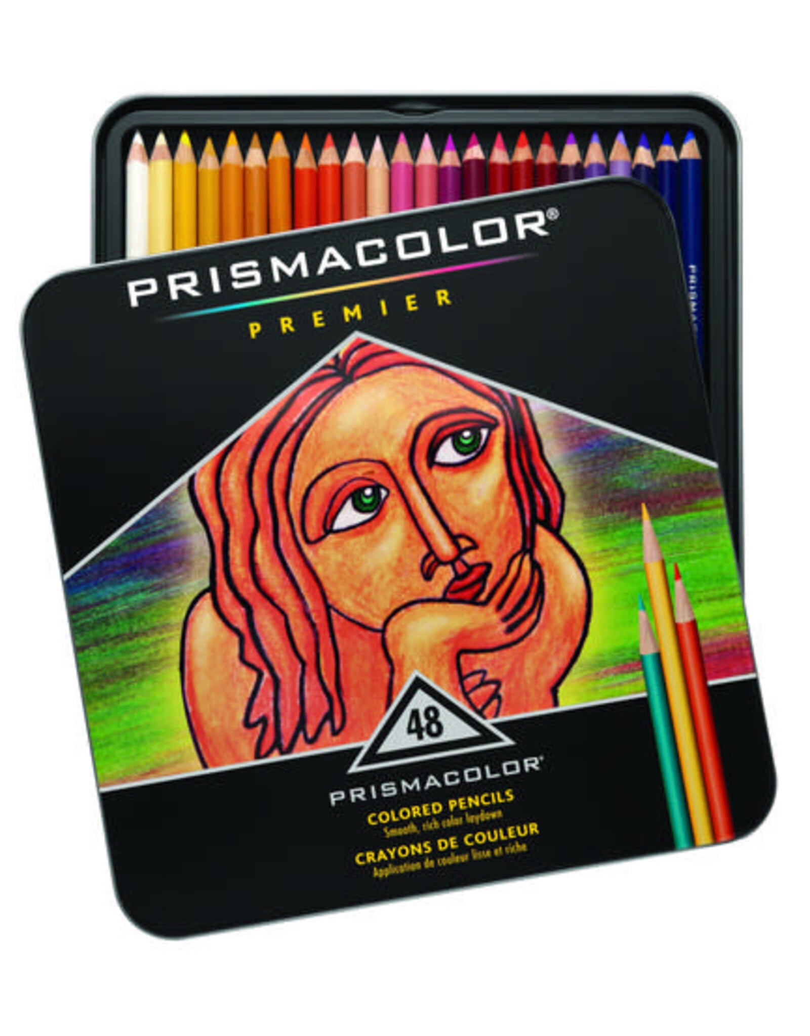 Prismacolor Prismacolor Premier Soft Core Colored Pencil Tin Set of 48
