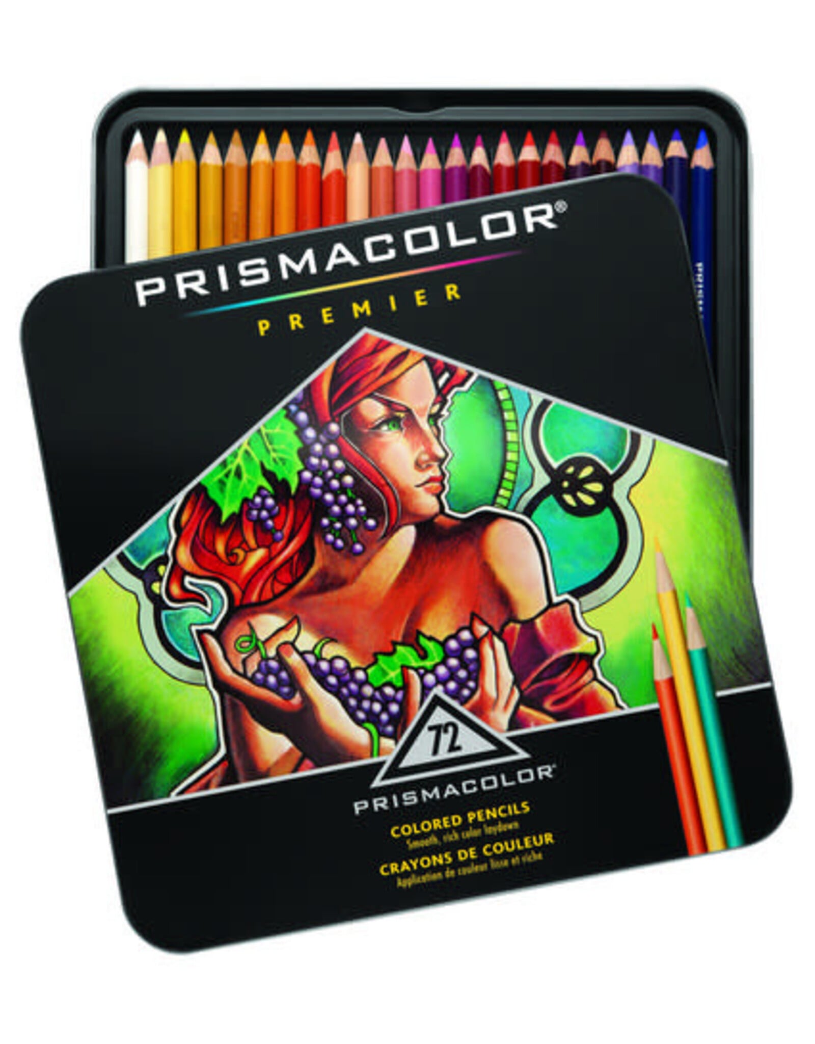 Prismacolor Prismacolor Premier Soft Core Colored Pencil Tin Set of 72