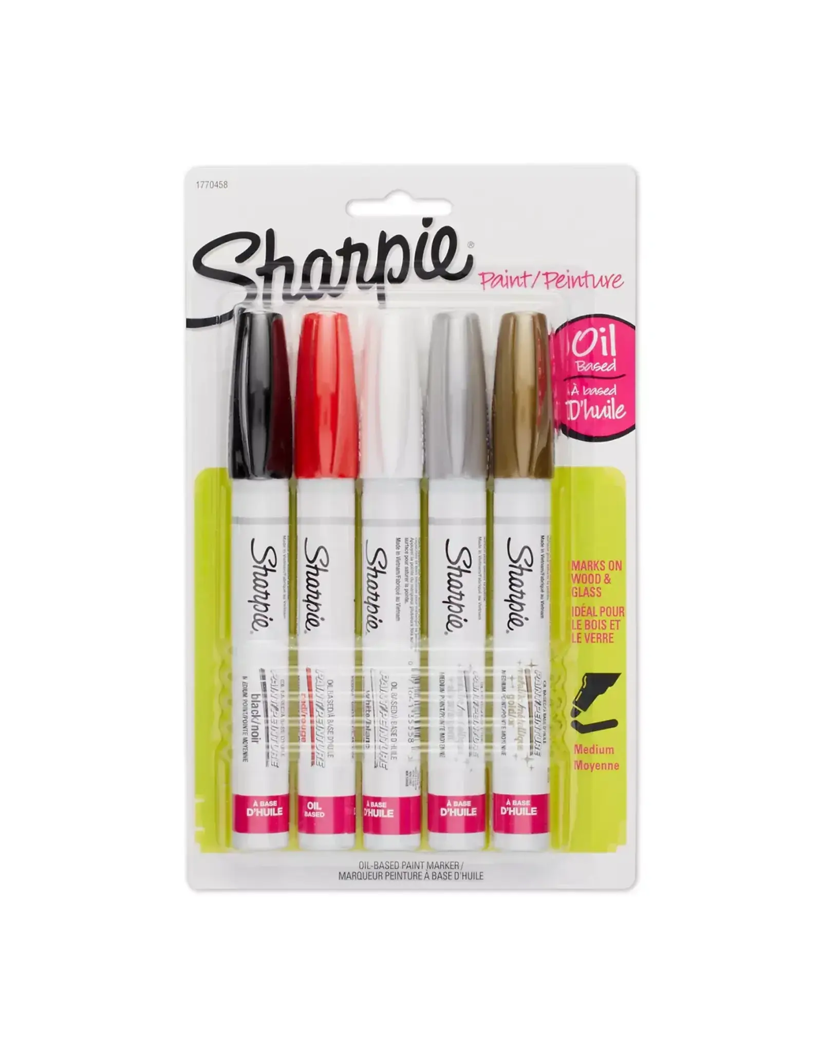 Sharpie Oil- Based Paint Marker  Set of 5 Basic Medium Point