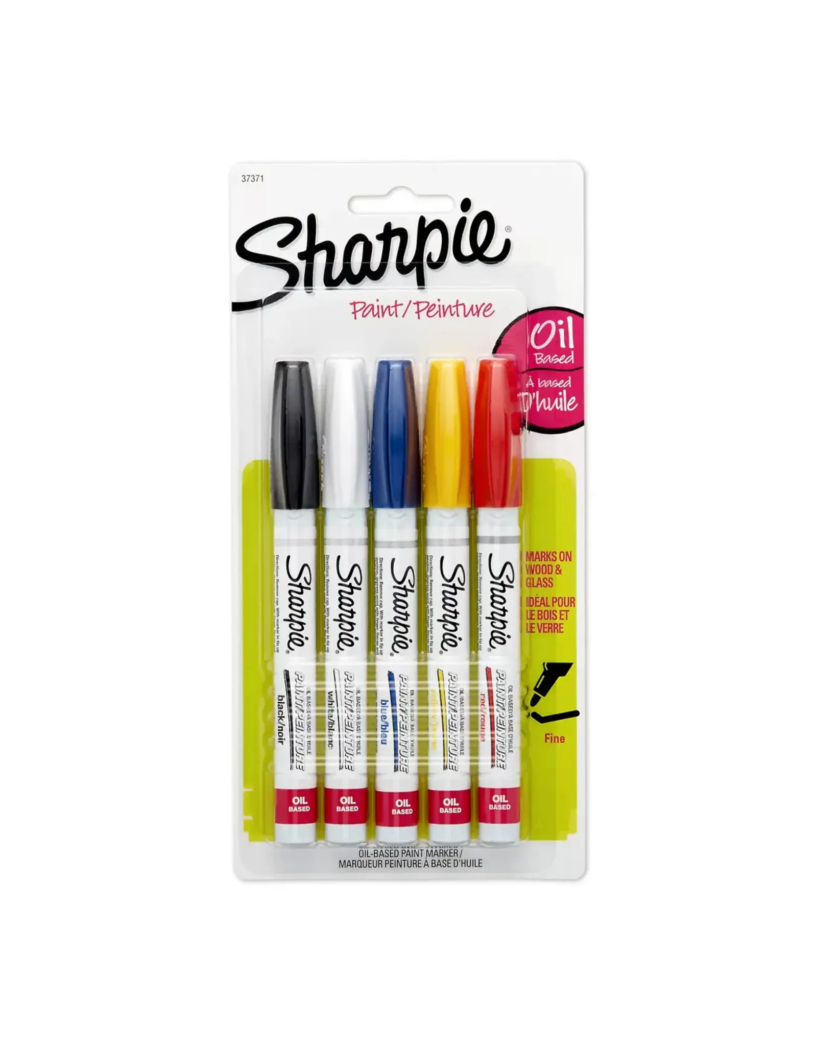 Sharpie Oil- Based Paint Marker  Set of 5  Assorted Basic Fine Point