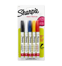 Sharpie Oil- Based Paint Marker  Set of 5  Assorted Basic Fine Point