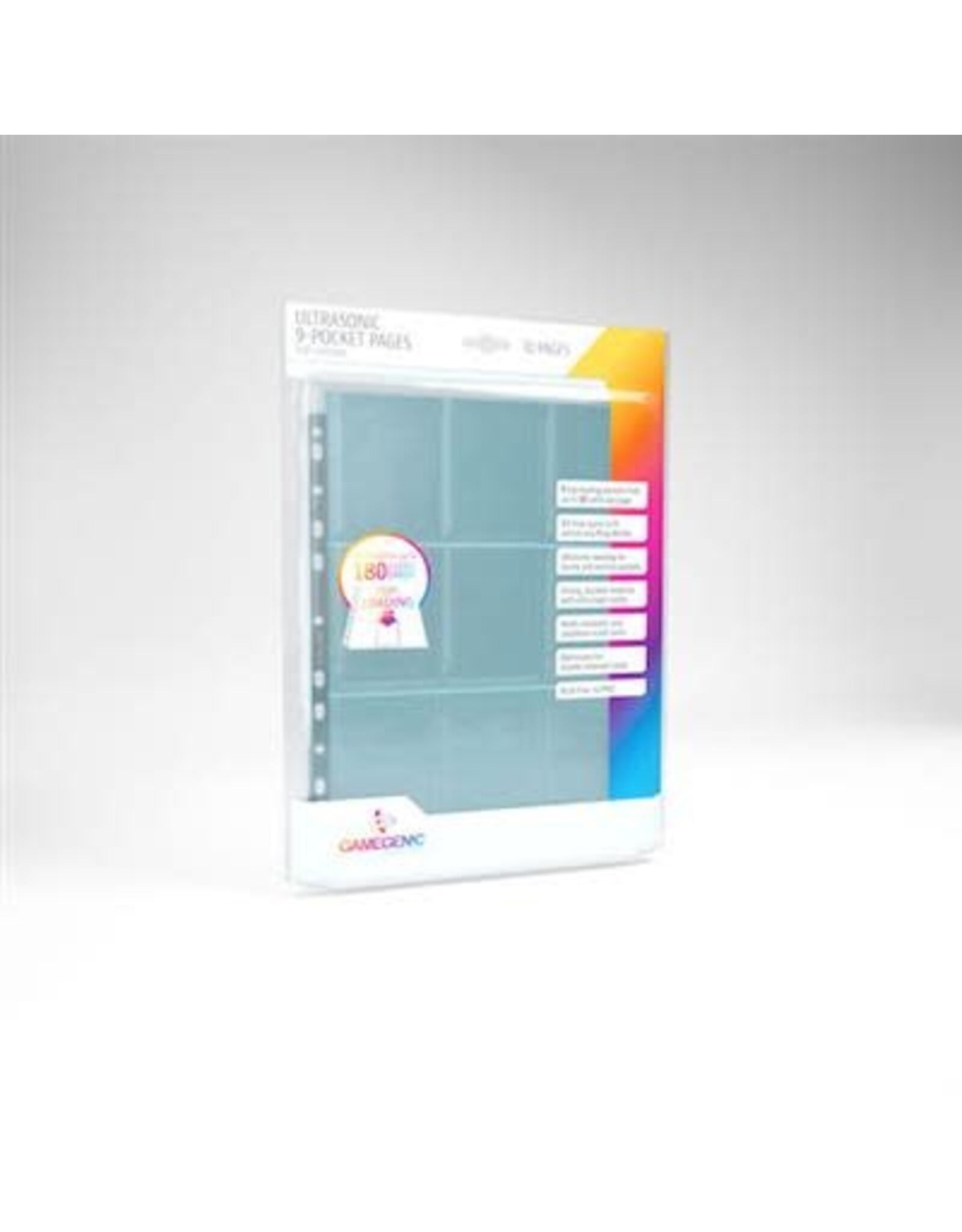Gamegenic Toploading 9-Pocket Pages: 10 pg Clear