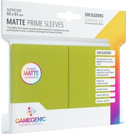 Gamegenic MATTE Prime Sleeves: Lime