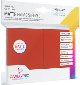 Gamegenic MATTE Prime Sleeves: Red