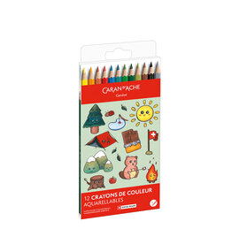 Caran d'Ache Kawaii Pencils Swiss Assortment 12 Pieces