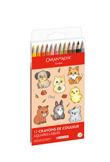 Caran d'Ache Kawaii Pencils Animals Assortment 12 Pieces