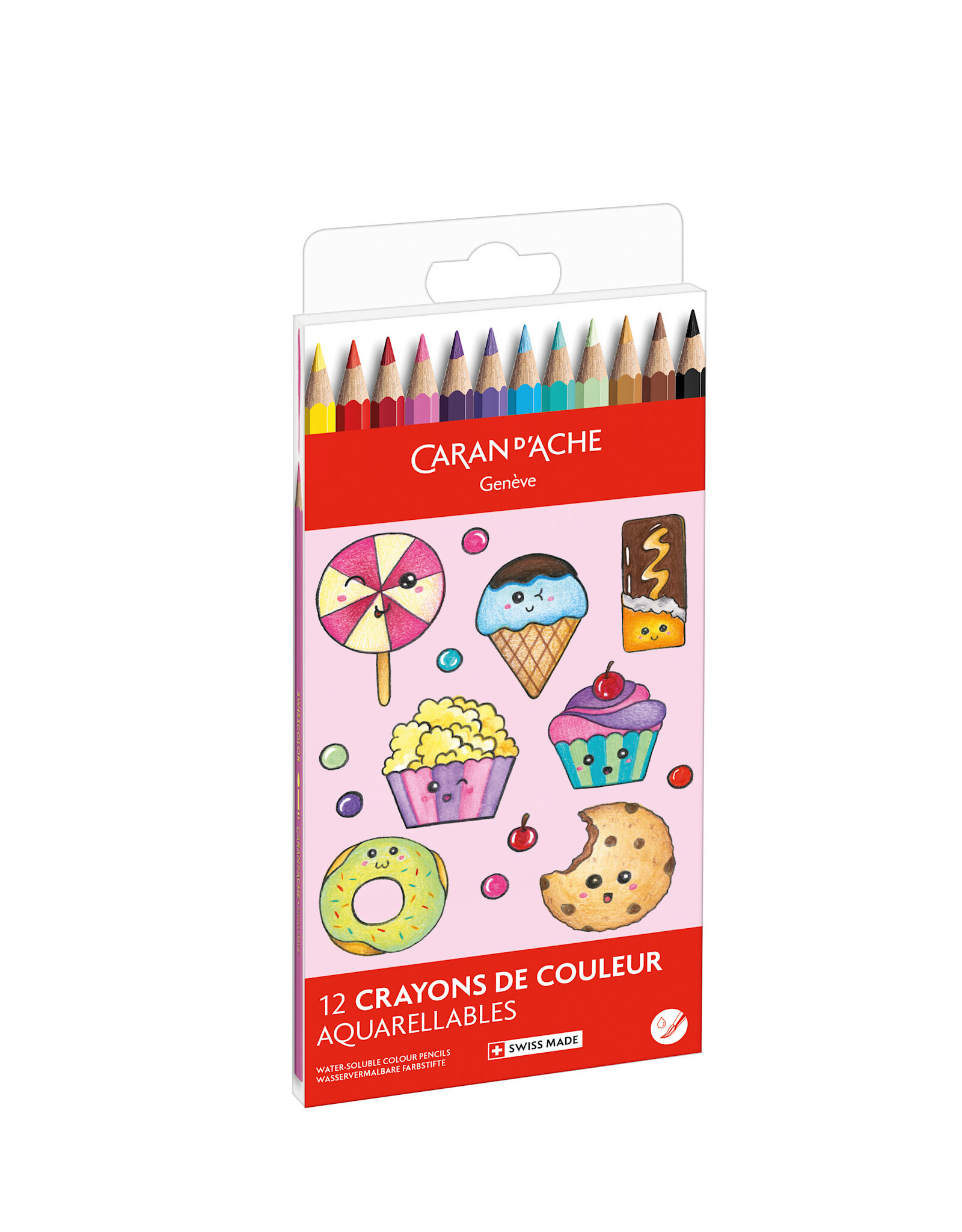 Caran d'Ache Kawaii Pencils Candy Assortment 12 Pieces