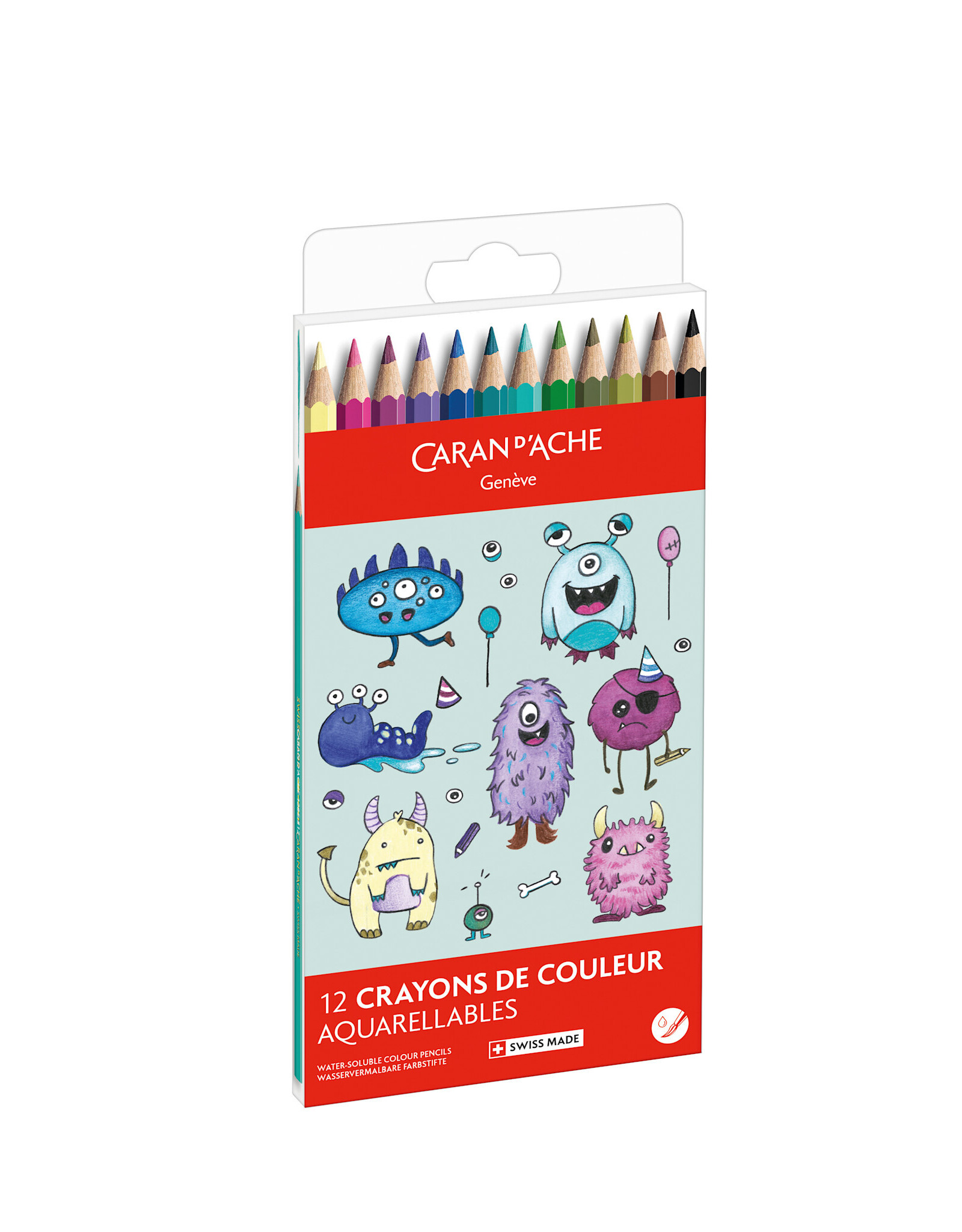 Caran d'Ache Kawaii Pencils Monsters Assortment 12 Pieces