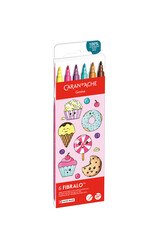 Caran d'Ache Fibralo Kawaii Candy Assortment 6 Pieces