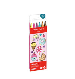 Caran d'Ache Fibralo Kawaii Candy Assortment 6 Pieces