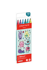Caran d'Ache Fibralo Kawaii Monsters Assortment 6 Pieces