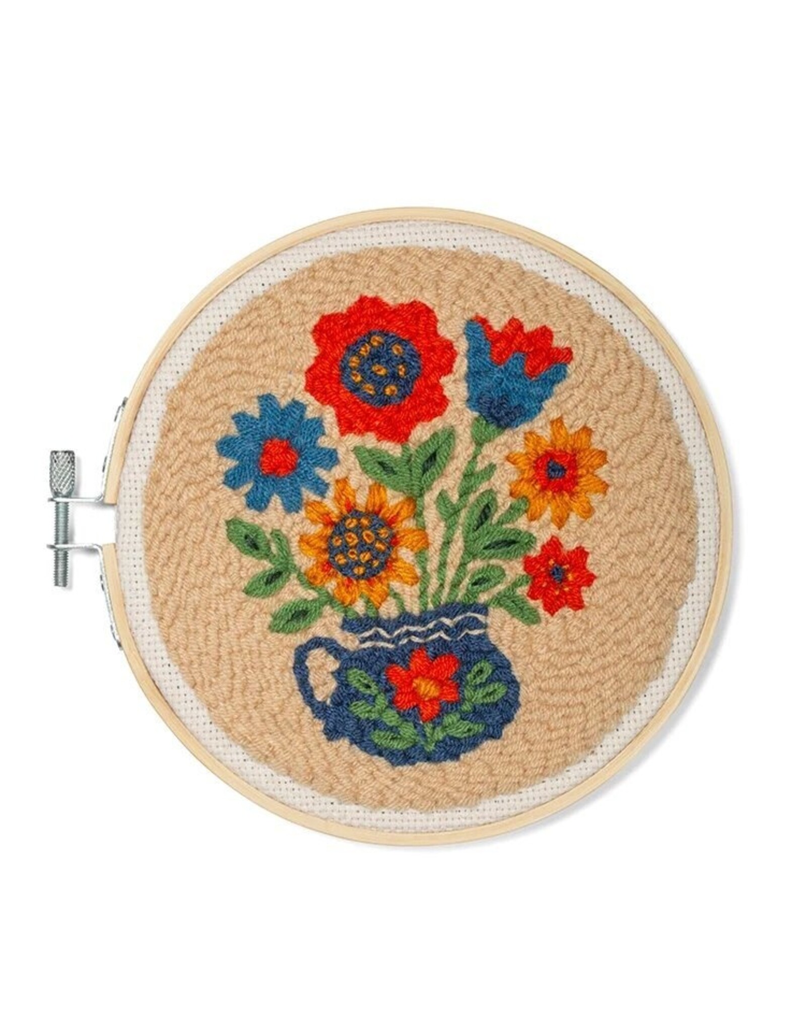 Kikkerland Kikkerland Flower Bouquet Punch Needle