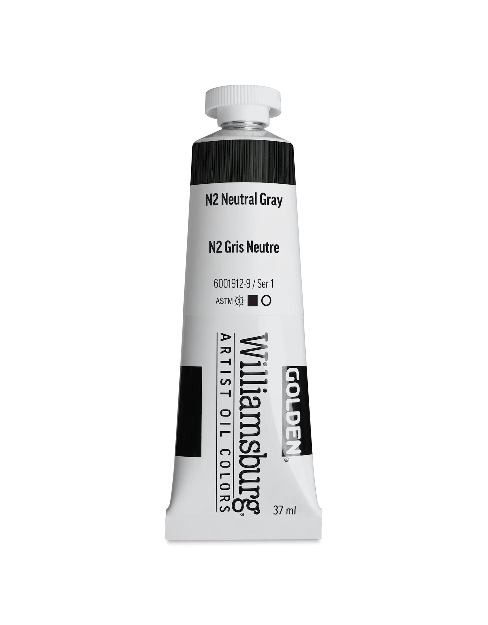 Golden Williamsburg Handmade Oil Colors, N2 Neutral Gray 37ml
