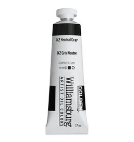 Golden Williamsburg Handmade Oil Colors, N2 Neutral Gray 37ml