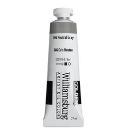 Golden Williamsburg Handmade Oil Colors, N6 Neutral Gray 37ml