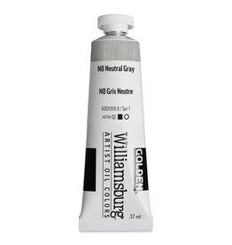 Golden Williamsburg Handmade Oil Colors, N8 Neutral Gray 37ml
