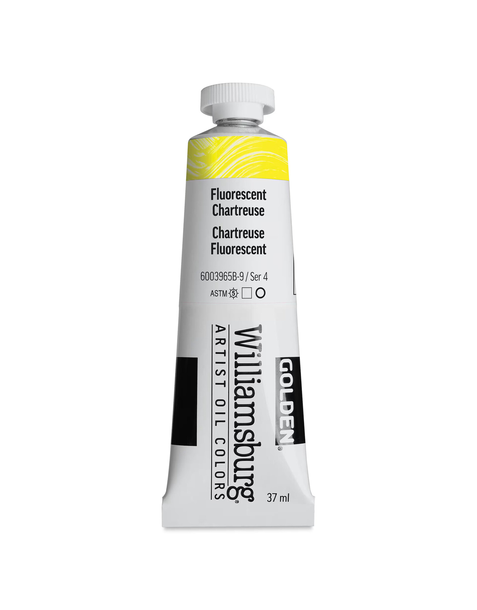 Golden Williamsburg Handmade Oil Colors, Fluorescent Chartreuse 37ml