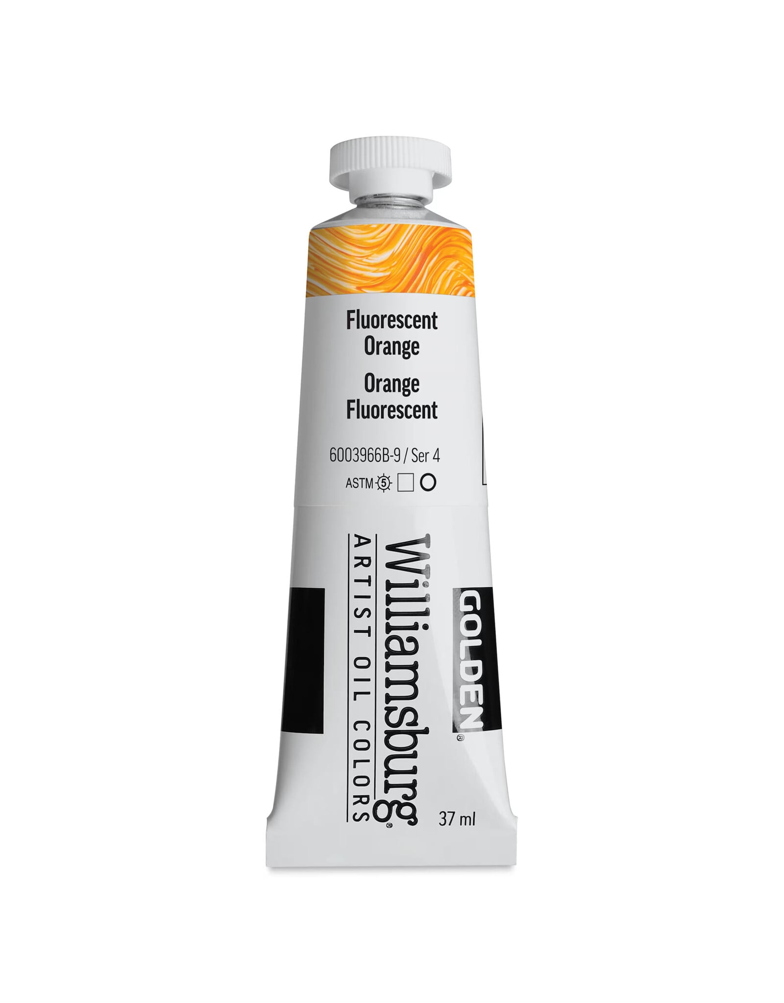 Golden Williamsburg Handmade Oil Colors, Fluorescent Orange 37ml