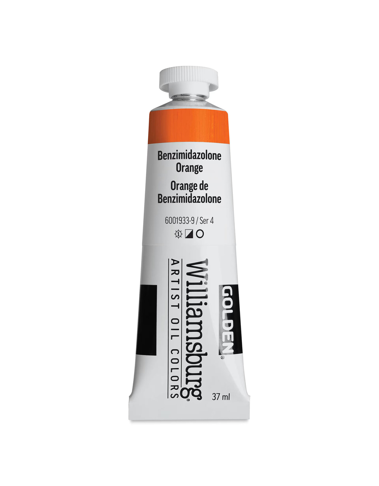 Golden Williamsburg Handmade Oil Colors, Benzimidazolone Orange 37ml