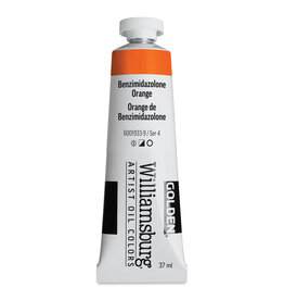 Golden Williamsburg Handmade Oil Colors, Benzimidazolone Orange 37ml