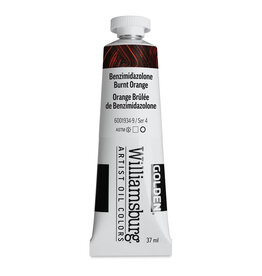 Golden Williamsburg Handmade Oil Colors, Benzimidazolone Burnt Orange 37ml