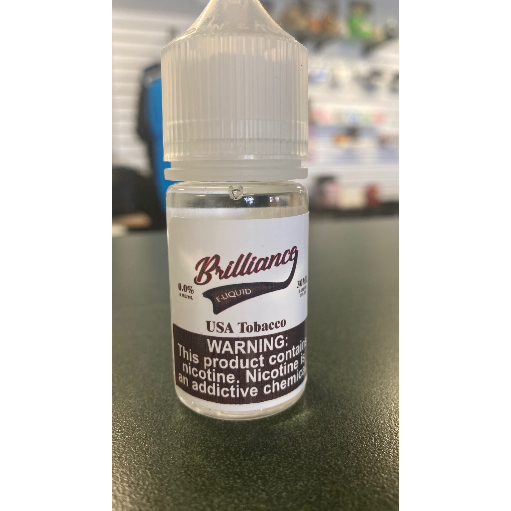 BRILLIANCE ELIQUIDS  USA TOBACCO 30ML BOTTLES