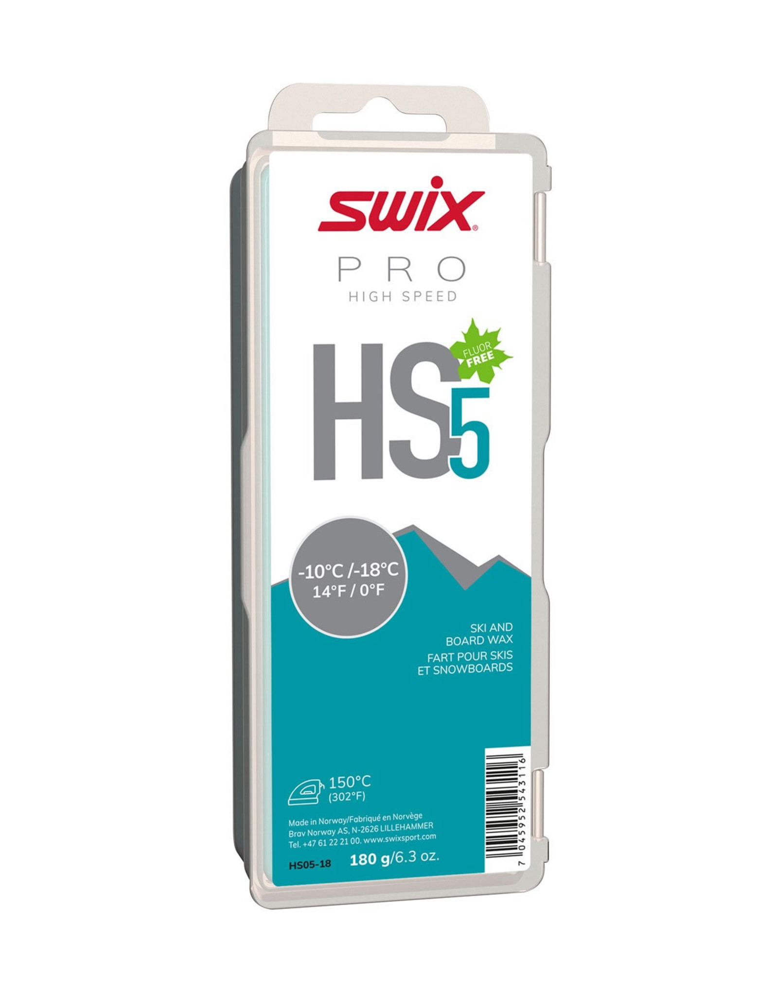 Swix Swix Pro HS5 Turquoise -10/-18 180g