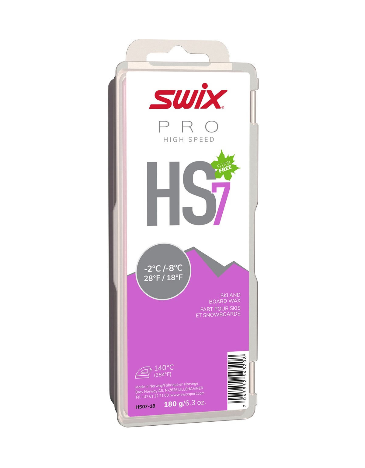 SWIX PRO HS7 ✕ ２ & HS8 ✕ 1 Swix Pro HS7 Violet -2/-8 180g - Stride & Glide Sports