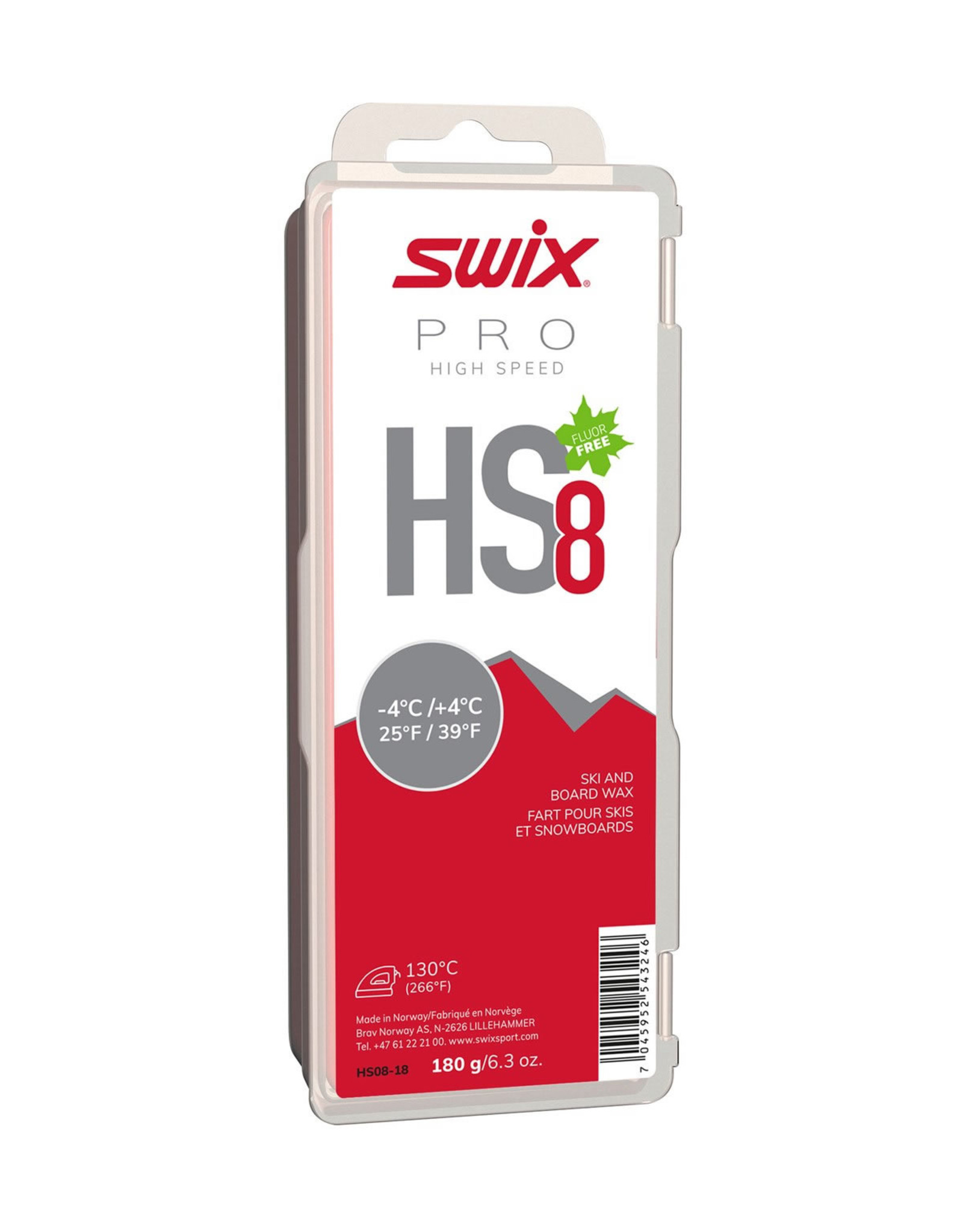 Swix Swix Pro HS8 Red -4/+4 180g