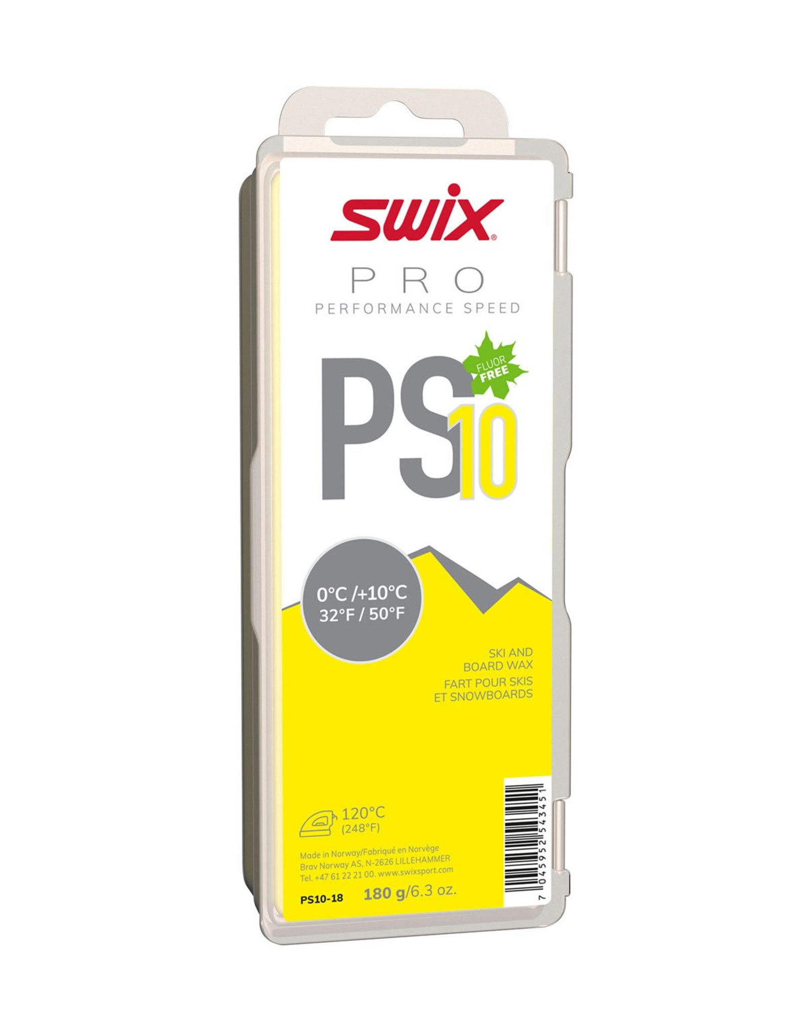 Swix Swix Pure PS10 Yellow 0/+10 180g