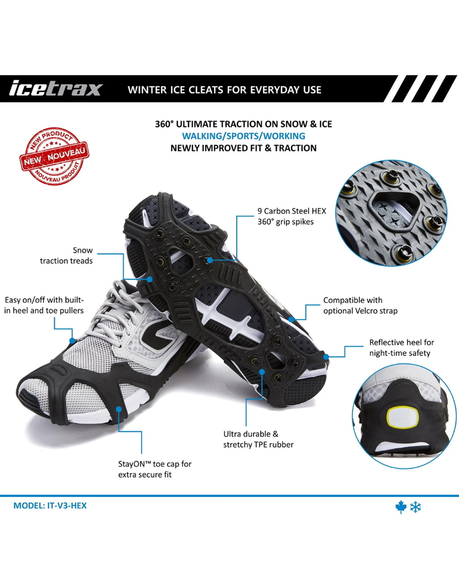 Icetrax Icetrax V3 Hex Ice Cleats