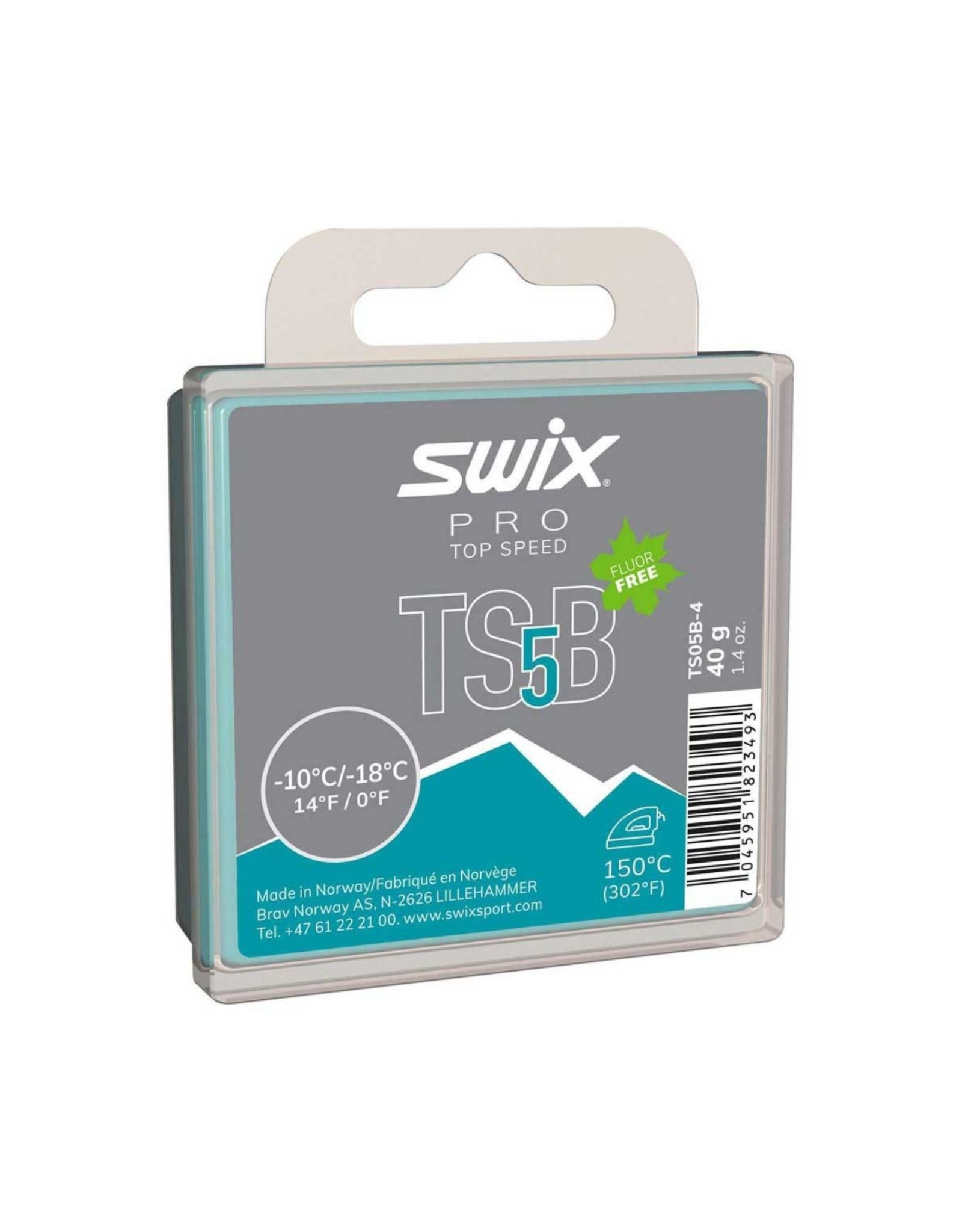 Swix Swix TS5B Turquoise -10/-18 40g - Stride & Glide Sports