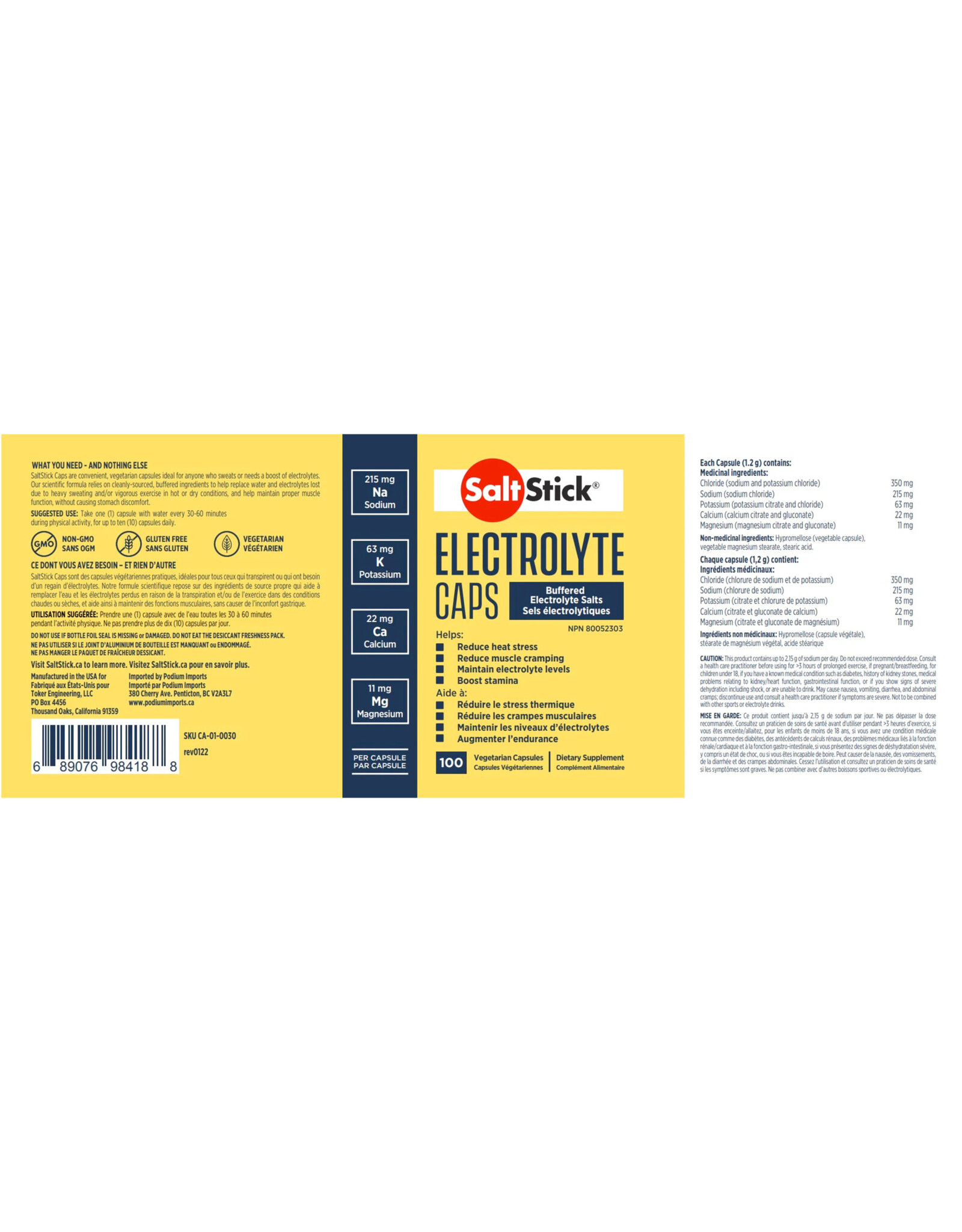 SaltStick SaltStick Capsules - 100 Tab Bottle
