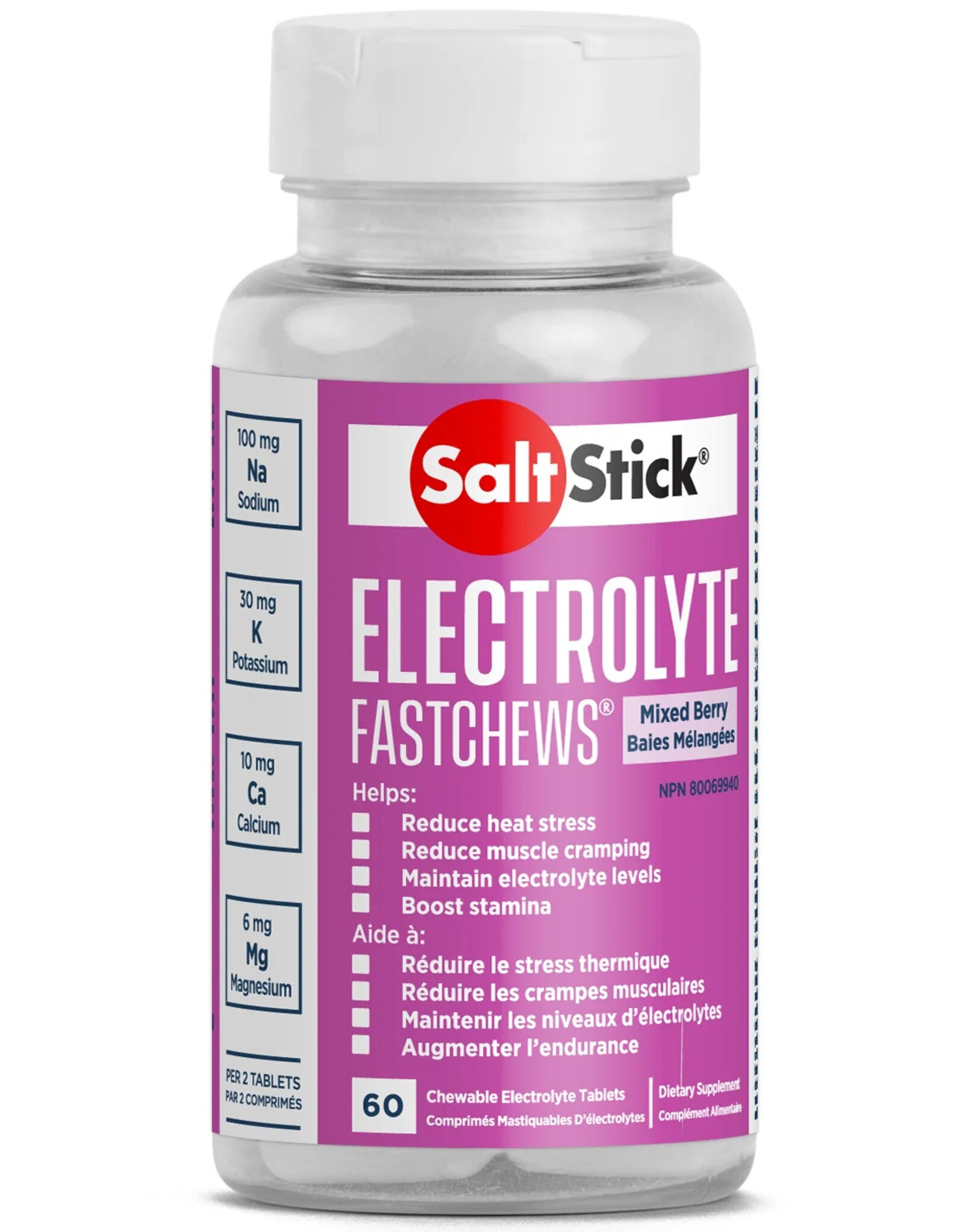 SaltStick SaltStick FastChews 60 Tab Bottle
