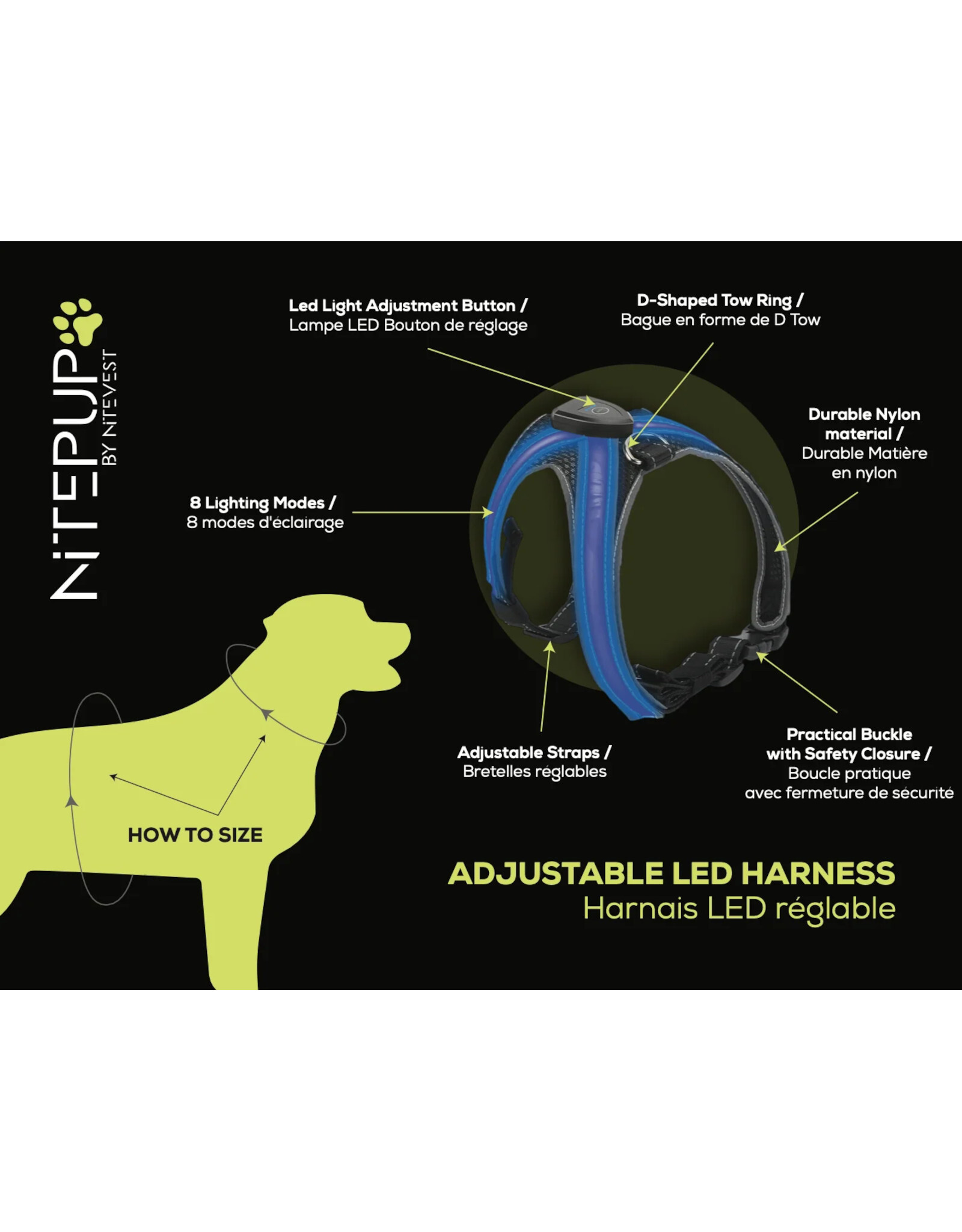 NITEVEST NITEVEST NitePup LED Dog Harness
