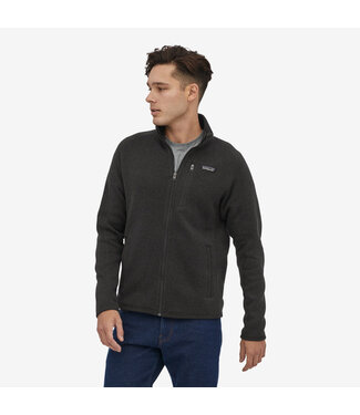Patagonia Men’s Better Sweater Quarter Zip in Blue/Tan