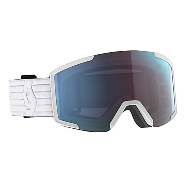Scott Shield Goggle + Extra Lens White Enhancer Blue Chrome