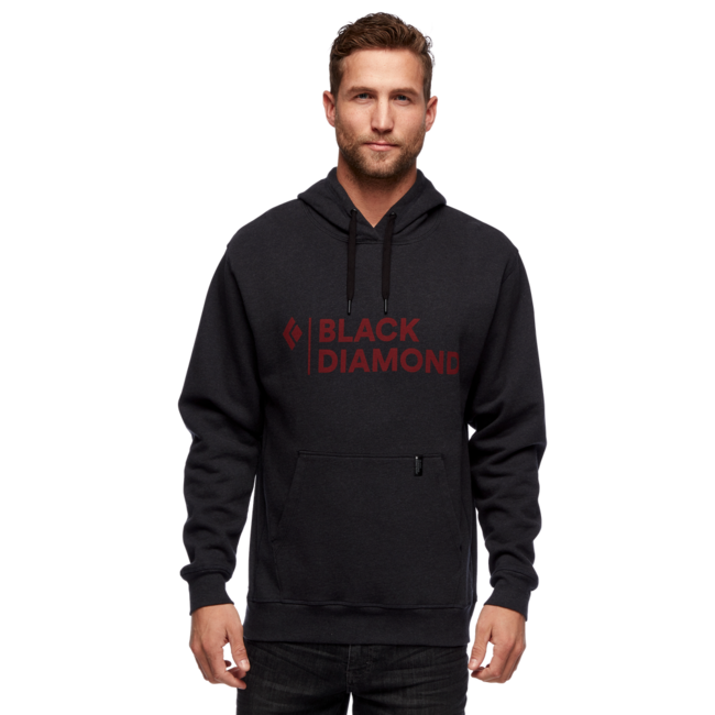 Black Diamond Stacked  Logo Hoody -