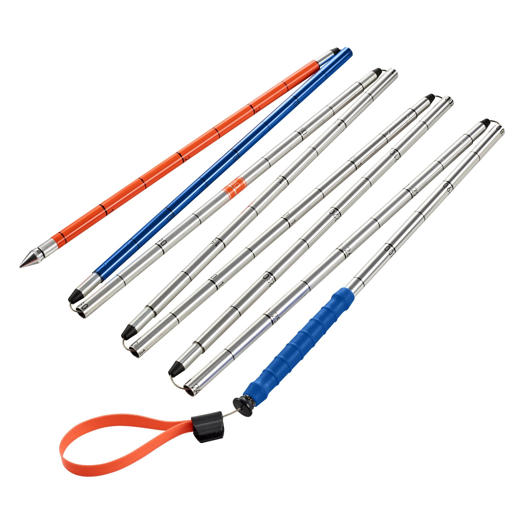 Ortovox Alu 320+ PFA Avalanche Probe - 320cm Extendable Aluminum With Replaceable Tip