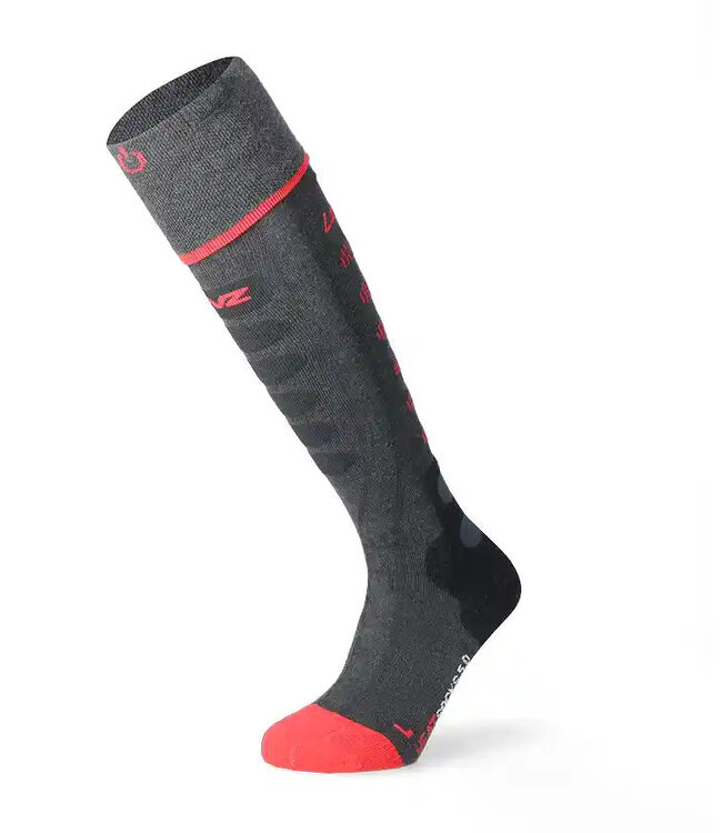 Ski Socks 2-Pack Merino Wool, Over The Calf Non-Slip Cuff for Men