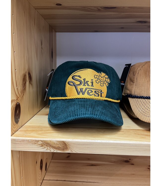 Ski West Retro Corduroy Hat